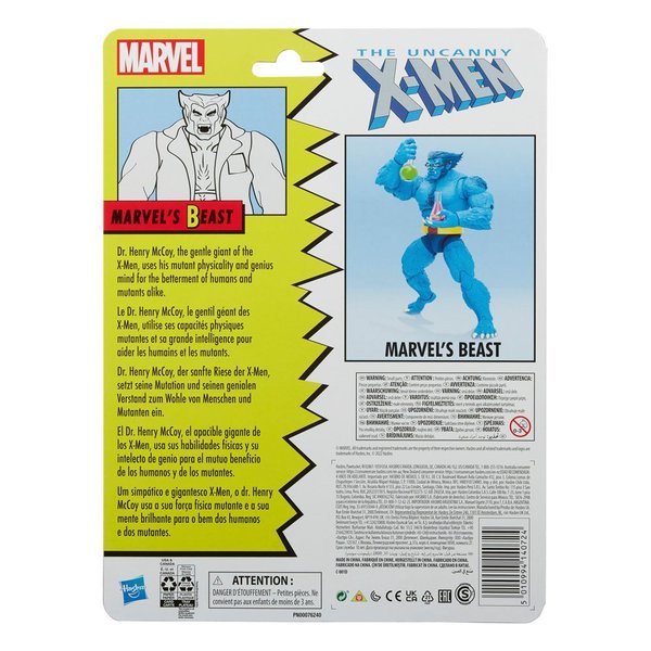 The Uncanny X-Men Marvel Legends Retro Actionfigur Marvel's Beast 15 cm