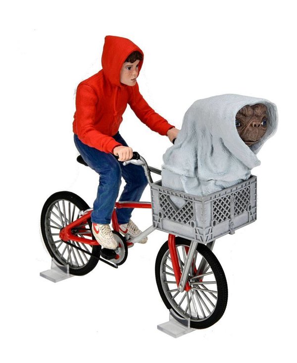 E.T. - Der Außerirdische Actionfigur Elliott & E.T. on Bicycle 13 cm
