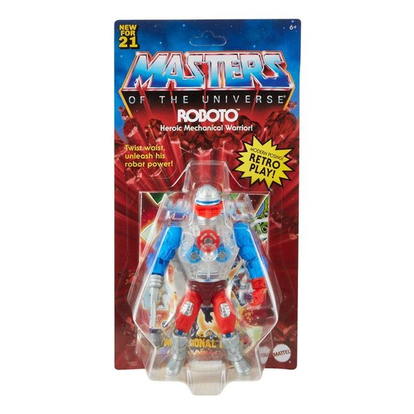 US Import Masters of the Universe Origins Actionfigur Roboto [US Karte]