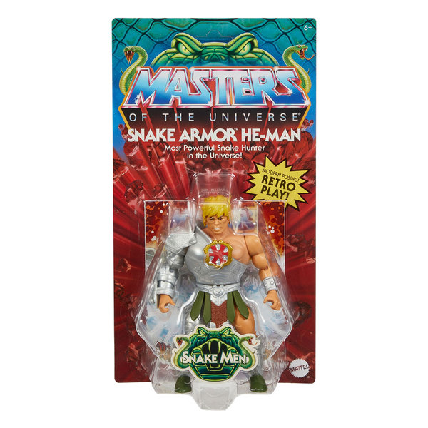 US Import Masters of the Universe Origins Actionfigur Snake Armor He-Man 14 cm [US Karte]