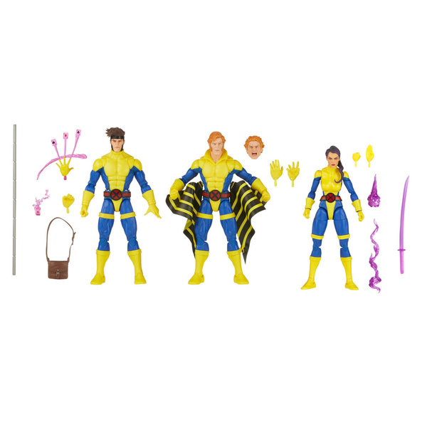 X-Men 60th Anniversary Marvel Legends Actionfiguren 3er-Pack Gambit, Marvel's Banshee, Psylocke