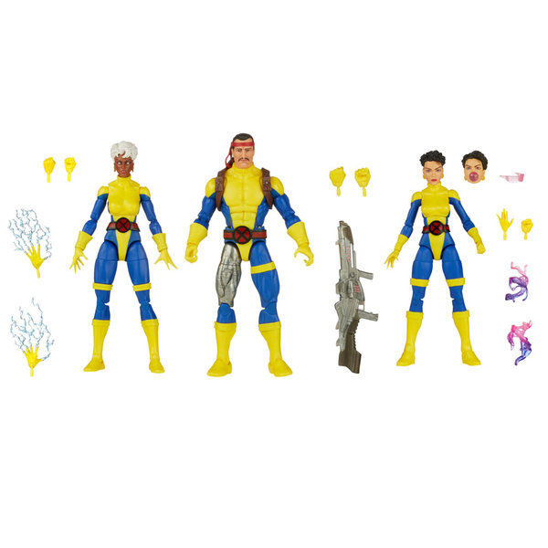 X-Men 60th Anniversary Marvel Legends Actionfiguren 3er-Pack Storm, Marvel's Forge, Jubilee 15 cm