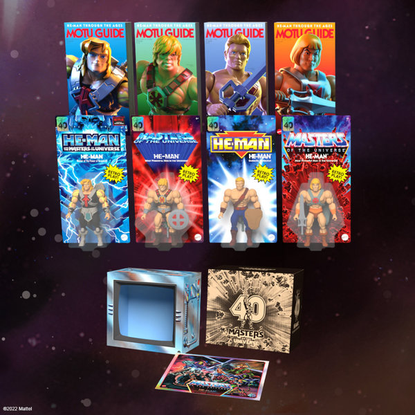Mattel Masters Of The Universe Origins 40th Anniversary He-Man 4-Pack